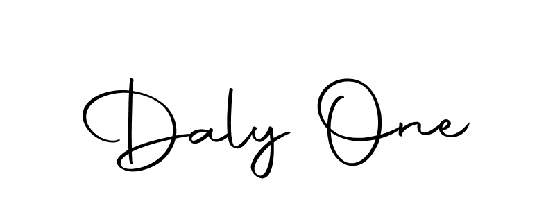 Design your own signature with our free online signature maker. With this signature software, you can create a handwritten (Autography-DOLnW) signature for name Daly One. Daly One signature style 10 images and pictures png