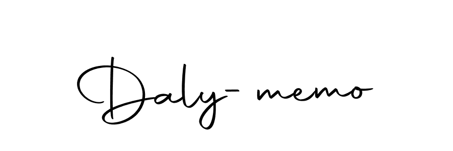 How to make Daly-memo name signature. Use Autography-DOLnW style for creating short signs online. This is the latest handwritten sign. Daly-memo signature style 10 images and pictures png