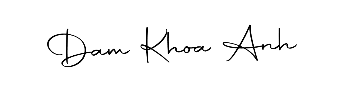 Design your own signature with our free online signature maker. With this signature software, you can create a handwritten (Autography-DOLnW) signature for name Dam Khoa Anh. Dam Khoa Anh signature style 10 images and pictures png