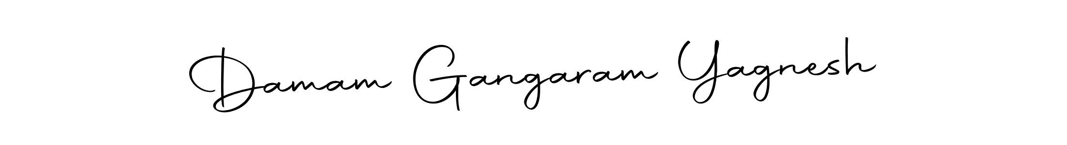 How to make Damam Gangaram Yagnesh name signature. Use Autography-DOLnW style for creating short signs online. This is the latest handwritten sign. Damam Gangaram Yagnesh signature style 10 images and pictures png