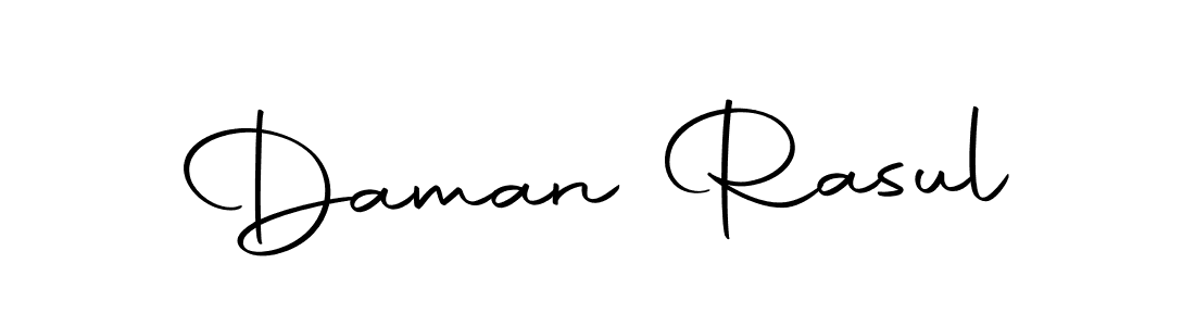 Make a beautiful signature design for name Daman Rasul. With this signature (Autography-DOLnW) style, you can create a handwritten signature for free. Daman Rasul signature style 10 images and pictures png