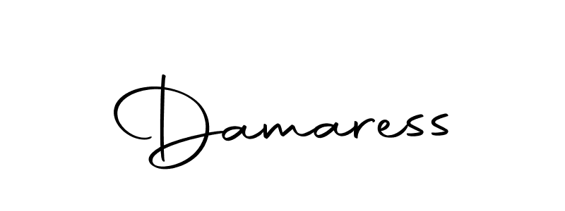 The best way (Autography-DOLnW) to make a short signature is to pick only two or three words in your name. The name Damaress include a total of six letters. For converting this name. Damaress signature style 10 images and pictures png