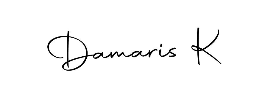 Make a beautiful signature design for name Damaris K. With this signature (Autography-DOLnW) style, you can create a handwritten signature for free. Damaris K signature style 10 images and pictures png