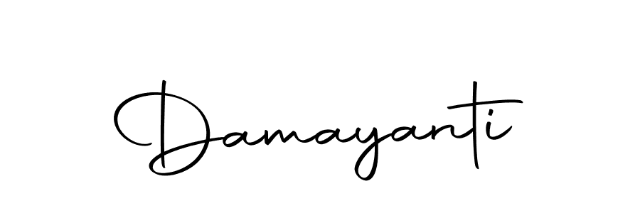 Make a beautiful signature design for name Damayanti. With this signature (Autography-DOLnW) style, you can create a handwritten signature for free. Damayanti signature style 10 images and pictures png