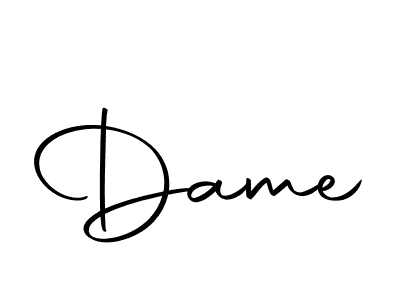 Similarly Autography-DOLnW is the best handwritten signature design. Signature creator online .You can use it as an online autograph creator for name Dame. Dame signature style 10 images and pictures png