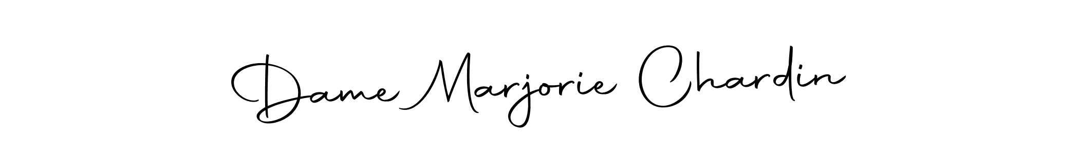 Also we have Dame Marjorie Chardin name is the best signature style. Create professional handwritten signature collection using Autography-DOLnW autograph style. Dame Marjorie Chardin signature style 10 images and pictures png