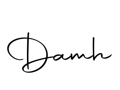 if you are searching for the best signature style for your name Damh. so please give up your signature search. here we have designed multiple signature styles  using Autography-DOLnW. Damh signature style 10 images and pictures png