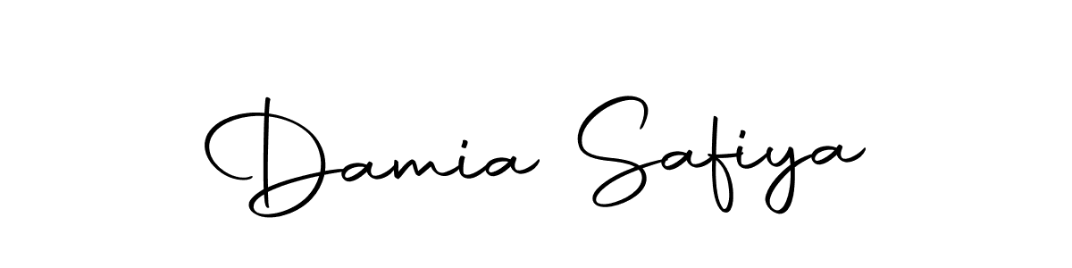 Damia Safiya stylish signature style. Best Handwritten Sign (Autography-DOLnW) for my name. Handwritten Signature Collection Ideas for my name Damia Safiya. Damia Safiya signature style 10 images and pictures png
