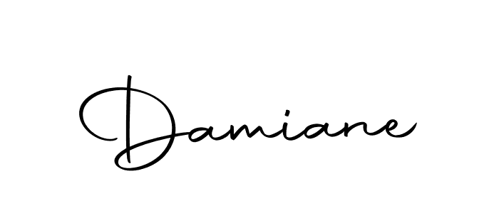 Create a beautiful signature design for name Damiane. With this signature (Autography-DOLnW) fonts, you can make a handwritten signature for free. Damiane signature style 10 images and pictures png