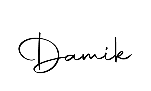 The best way (Autography-DOLnW) to make a short signature is to pick only two or three words in your name. The name Damik include a total of six letters. For converting this name. Damik signature style 10 images and pictures png