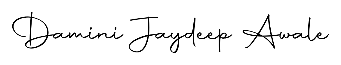This is the best signature style for the Damini Jaydeep Awale name. Also you like these signature font (Autography-DOLnW). Mix name signature. Damini Jaydeep Awale signature style 10 images and pictures png