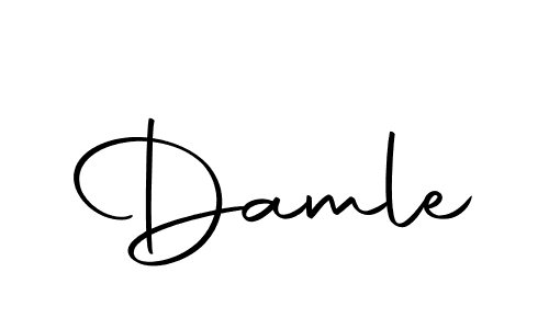 The best way (Autography-DOLnW) to make a short signature is to pick only two or three words in your name. The name Damle include a total of six letters. For converting this name. Damle signature style 10 images and pictures png