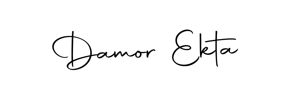 You should practise on your own different ways (Autography-DOLnW) to write your name (Damor Ekta) in signature. don't let someone else do it for you. Damor Ekta signature style 10 images and pictures png