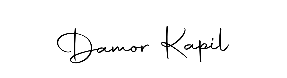 Create a beautiful signature design for name Damor Kapil. With this signature (Autography-DOLnW) fonts, you can make a handwritten signature for free. Damor Kapil signature style 10 images and pictures png