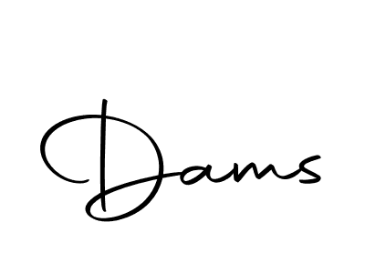You should practise on your own different ways (Autography-DOLnW) to write your name (Dams) in signature. don't let someone else do it for you. Dams signature style 10 images and pictures png