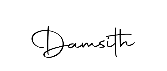 Use a signature maker to create a handwritten signature online. With this signature software, you can design (Autography-DOLnW) your own signature for name Damsith. Damsith signature style 10 images and pictures png
