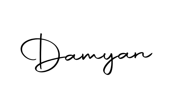 How to make Damyan signature? Autography-DOLnW is a professional autograph style. Create handwritten signature for Damyan name. Damyan signature style 10 images and pictures png