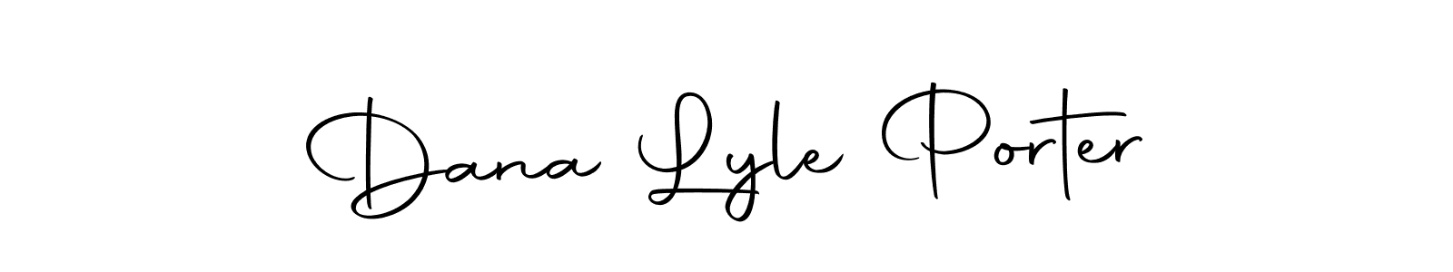Design your own signature with our free online signature maker. With this signature software, you can create a handwritten (Autography-DOLnW) signature for name Dana Lyle Porter. Dana Lyle Porter signature style 10 images and pictures png