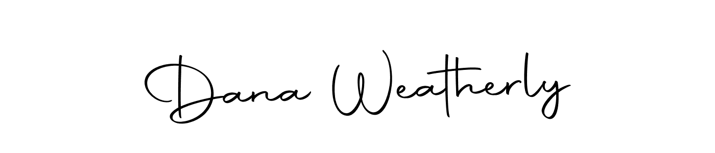 Design your own signature with our free online signature maker. With this signature software, you can create a handwritten (Autography-DOLnW) signature for name Dana Weatherly. Dana Weatherly signature style 10 images and pictures png
