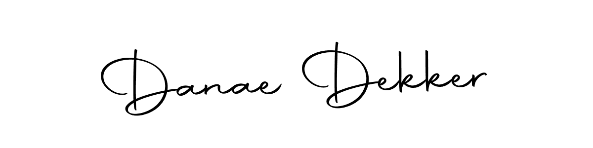 Make a beautiful signature design for name Danae Dekker. With this signature (Autography-DOLnW) style, you can create a handwritten signature for free. Danae Dekker signature style 10 images and pictures png