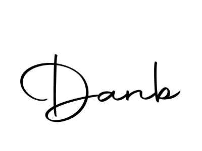 Use a signature maker to create a handwritten signature online. With this signature software, you can design (Autography-DOLnW) your own signature for name Danb. Danb signature style 10 images and pictures png