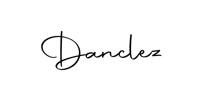 Use a signature maker to create a handwritten signature online. With this signature software, you can design (Autography-DOLnW) your own signature for name Danclez. Danclez signature style 10 images and pictures png