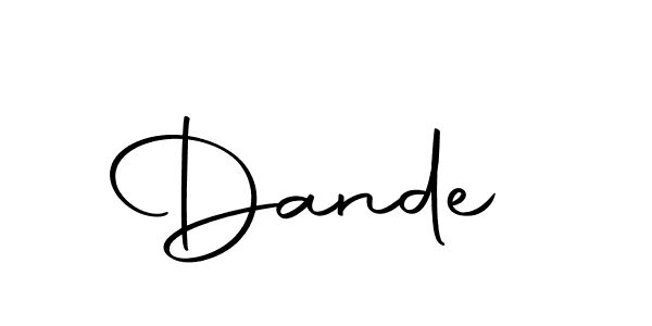 You should practise on your own different ways (Autography-DOLnW) to write your name (Dande ) in signature. don't let someone else do it for you. Dande  signature style 10 images and pictures png