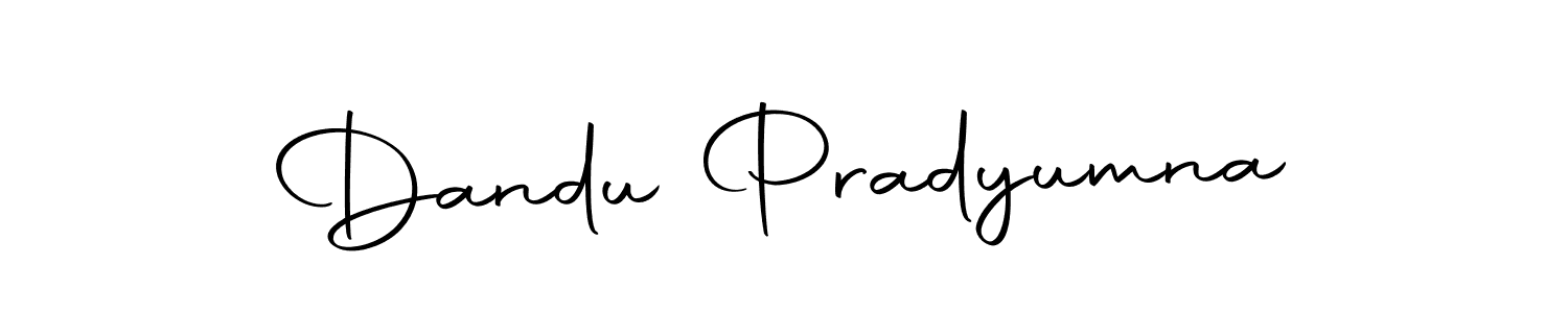 How to make Dandu Pradyumna name signature. Use Autography-DOLnW style for creating short signs online. This is the latest handwritten sign. Dandu Pradyumna signature style 10 images and pictures png