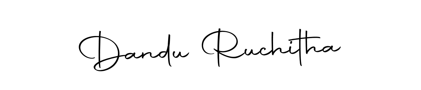 Make a beautiful signature design for name Dandu Ruchitha. With this signature (Autography-DOLnW) style, you can create a handwritten signature for free. Dandu Ruchitha signature style 10 images and pictures png