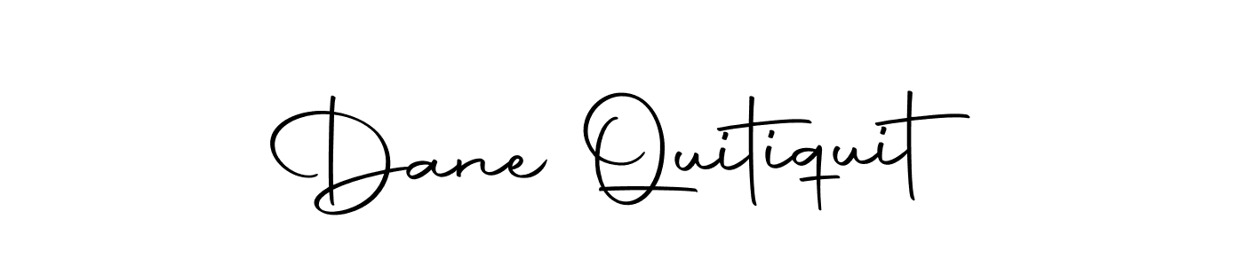 Create a beautiful signature design for name Dane Quitiquit. With this signature (Autography-DOLnW) fonts, you can make a handwritten signature for free. Dane Quitiquit signature style 10 images and pictures png