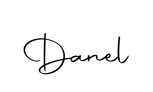 Design your own signature with our free online signature maker. With this signature software, you can create a handwritten (Autography-DOLnW) signature for name Danel. Danel signature style 10 images and pictures png