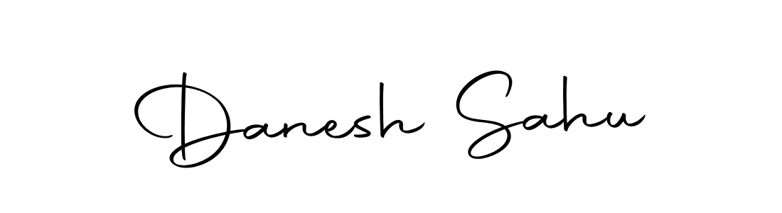 How to make Danesh Sahu name signature. Use Autography-DOLnW style for creating short signs online. This is the latest handwritten sign. Danesh Sahu signature style 10 images and pictures png