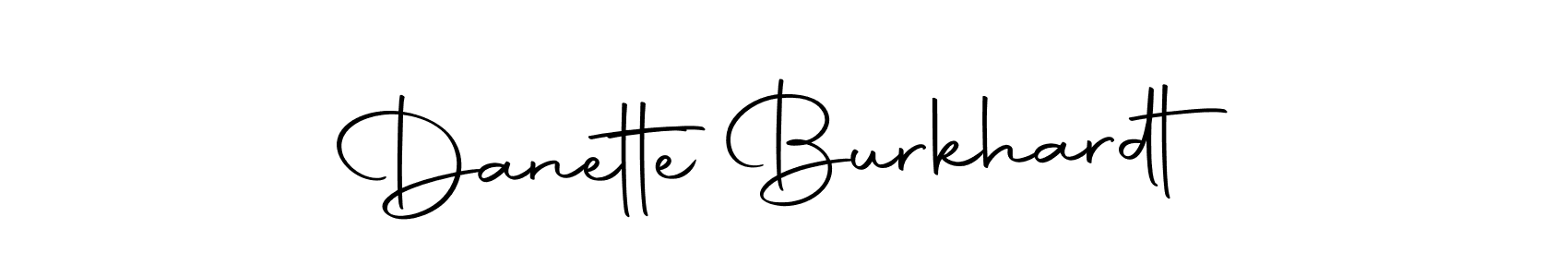 Danette Burkhardt stylish signature style. Best Handwritten Sign (Autography-DOLnW) for my name. Handwritten Signature Collection Ideas for my name Danette Burkhardt. Danette Burkhardt signature style 10 images and pictures png