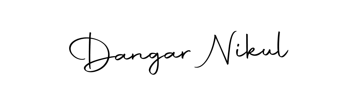 Use a signature maker to create a handwritten signature online. With this signature software, you can design (Autography-DOLnW) your own signature for name Dangar Nikul. Dangar Nikul signature style 10 images and pictures png