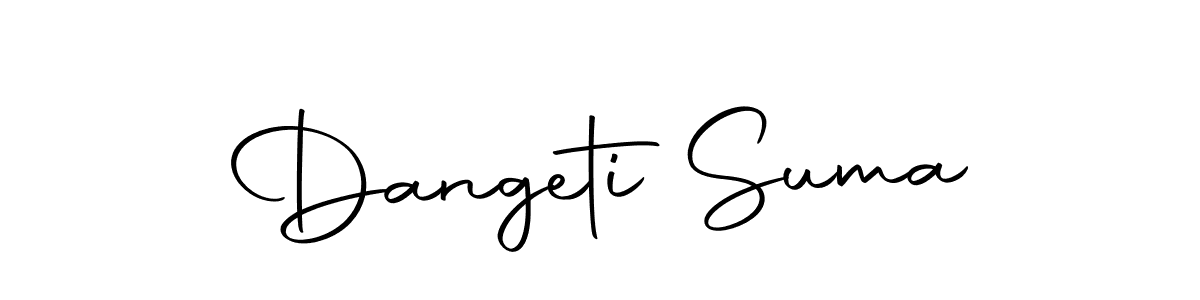 Use a signature maker to create a handwritten signature online. With this signature software, you can design (Autography-DOLnW) your own signature for name Dangeti Suma. Dangeti Suma signature style 10 images and pictures png