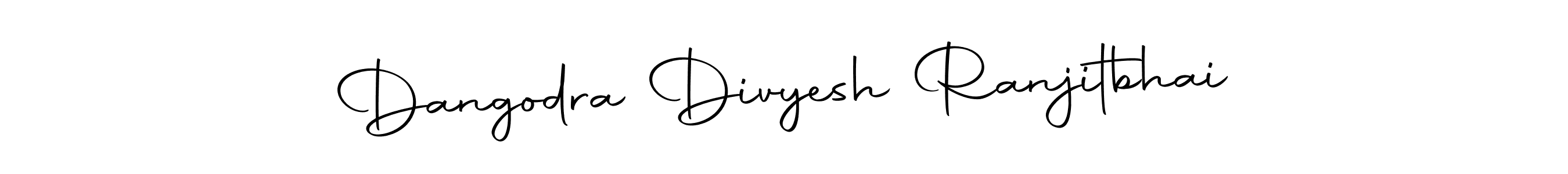 Create a beautiful signature design for name Dangodra Divyesh Ranjitbhai. With this signature (Autography-DOLnW) fonts, you can make a handwritten signature for free. Dangodra Divyesh Ranjitbhai signature style 10 images and pictures png