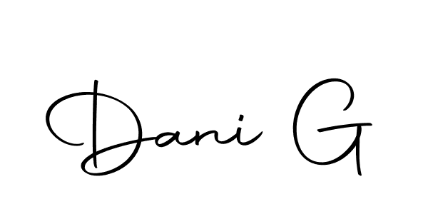 How to make Dani G name signature. Use Autography-DOLnW style for creating short signs online. This is the latest handwritten sign. Dani G signature style 10 images and pictures png