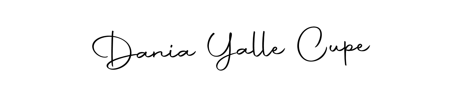 Also we have Dania Yalle Cupe name is the best signature style. Create professional handwritten signature collection using Autography-DOLnW autograph style. Dania Yalle Cupe signature style 10 images and pictures png