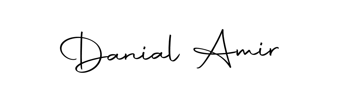 Design your own signature with our free online signature maker. With this signature software, you can create a handwritten (Autography-DOLnW) signature for name Danial Amir. Danial Amir signature style 10 images and pictures png