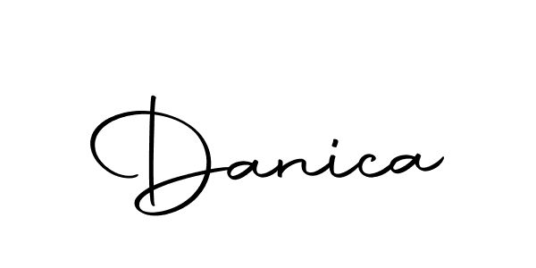 Danica stylish signature style. Best Handwritten Sign (Autography-DOLnW) for my name. Handwritten Signature Collection Ideas for my name Danica. Danica signature style 10 images and pictures png