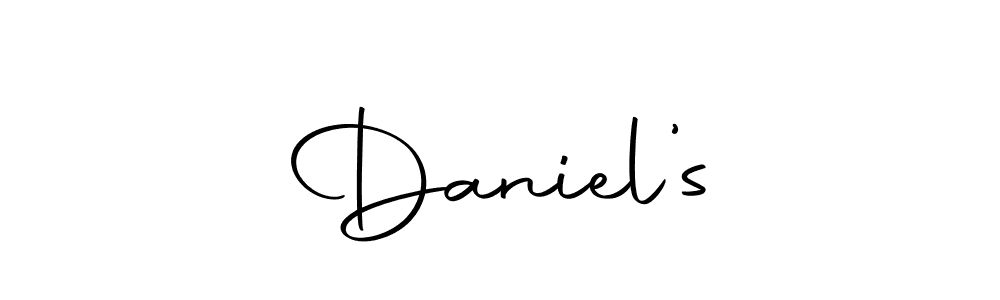 Design your own signature with our free online signature maker. With this signature software, you can create a handwritten (Autography-DOLnW) signature for name Daniel’s. Daniel’s signature style 10 images and pictures png