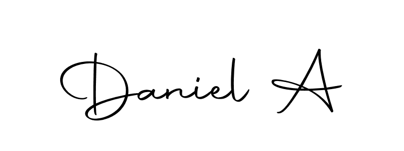 You should practise on your own different ways (Autography-DOLnW) to write your name (Daniel A) in signature. don't let someone else do it for you. Daniel A signature style 10 images and pictures png