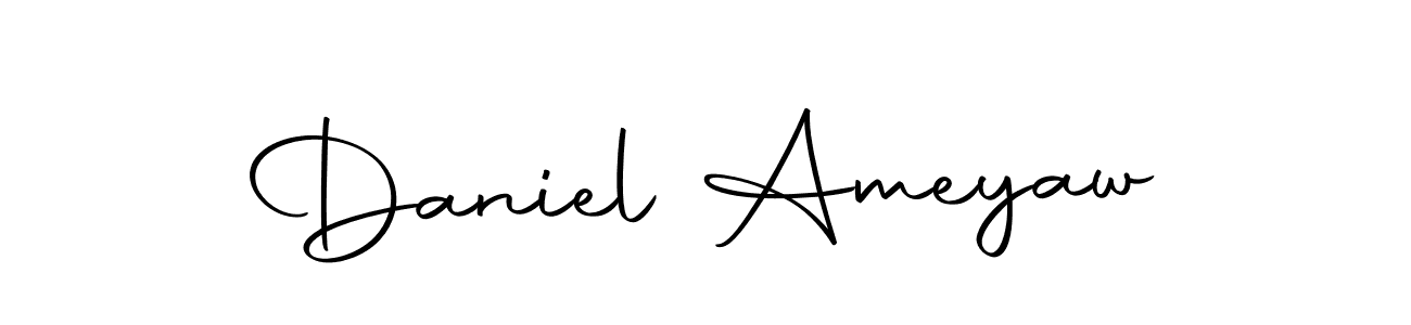 Design your own signature with our free online signature maker. With this signature software, you can create a handwritten (Autography-DOLnW) signature for name Daniel Ameyaw. Daniel Ameyaw signature style 10 images and pictures png