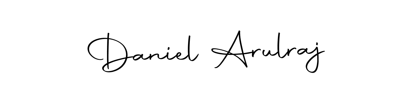 Design your own signature with our free online signature maker. With this signature software, you can create a handwritten (Autography-DOLnW) signature for name Daniel Arulraj. Daniel Arulraj signature style 10 images and pictures png