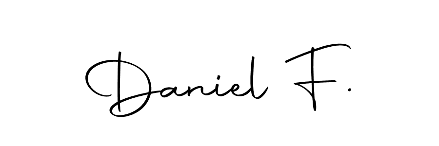 Create a beautiful signature design for name Daniel F.. With this signature (Autography-DOLnW) fonts, you can make a handwritten signature for free. Daniel F. signature style 10 images and pictures png