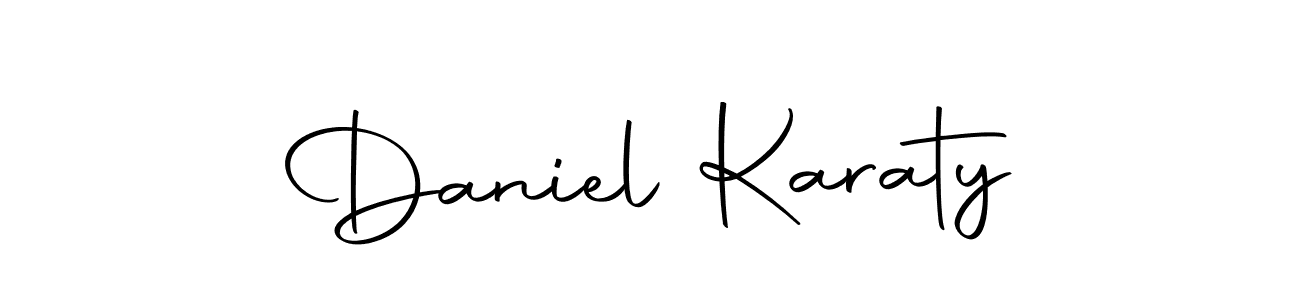 Create a beautiful signature design for name Daniel Karaty. With this signature (Autography-DOLnW) fonts, you can make a handwritten signature for free. Daniel Karaty signature style 10 images and pictures png