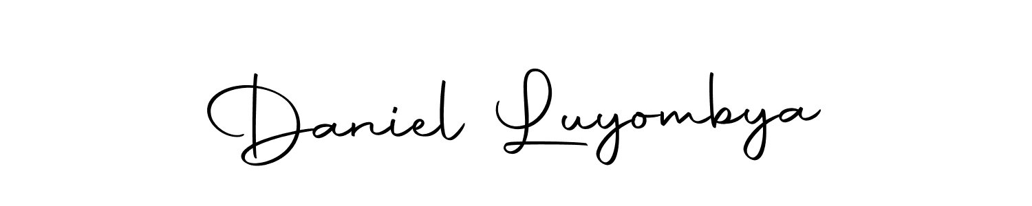 This is the best signature style for the Daniel Luyombya name. Also you like these signature font (Autography-DOLnW). Mix name signature. Daniel Luyombya signature style 10 images and pictures png