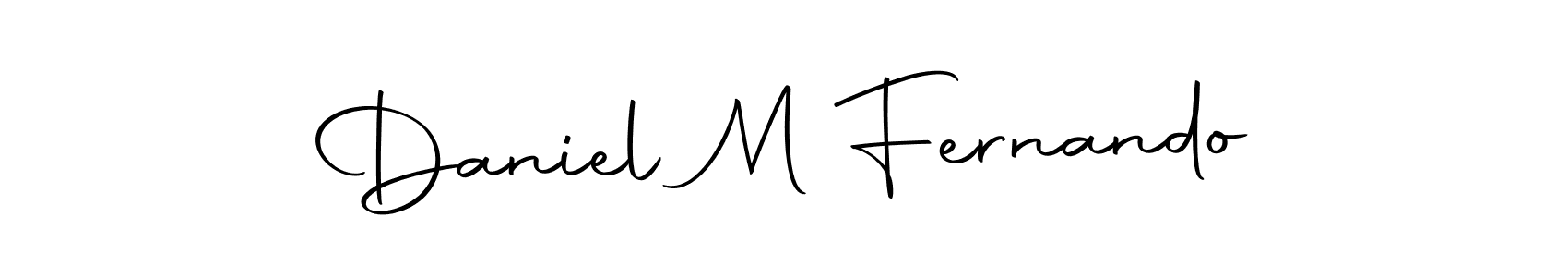 How to make Daniel M Fernando name signature. Use Autography-DOLnW style for creating short signs online. This is the latest handwritten sign. Daniel M Fernando signature style 10 images and pictures png