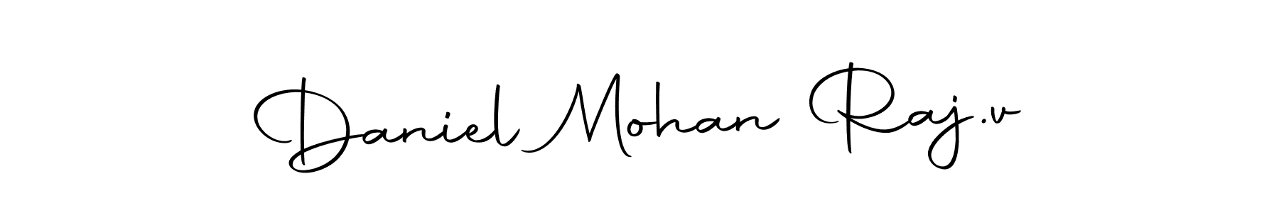 Create a beautiful signature design for name Daniel Mohan Raj.v. With this signature (Autography-DOLnW) fonts, you can make a handwritten signature for free. Daniel Mohan Raj.v signature style 10 images and pictures png