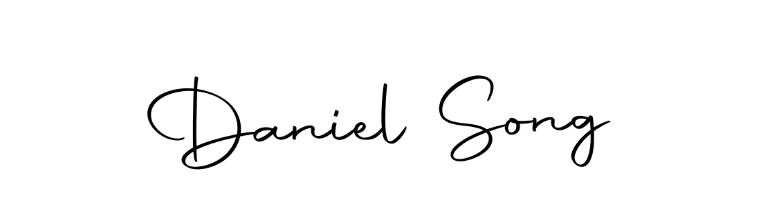 Design your own signature with our free online signature maker. With this signature software, you can create a handwritten (Autography-DOLnW) signature for name Daniel Song. Daniel Song signature style 10 images and pictures png